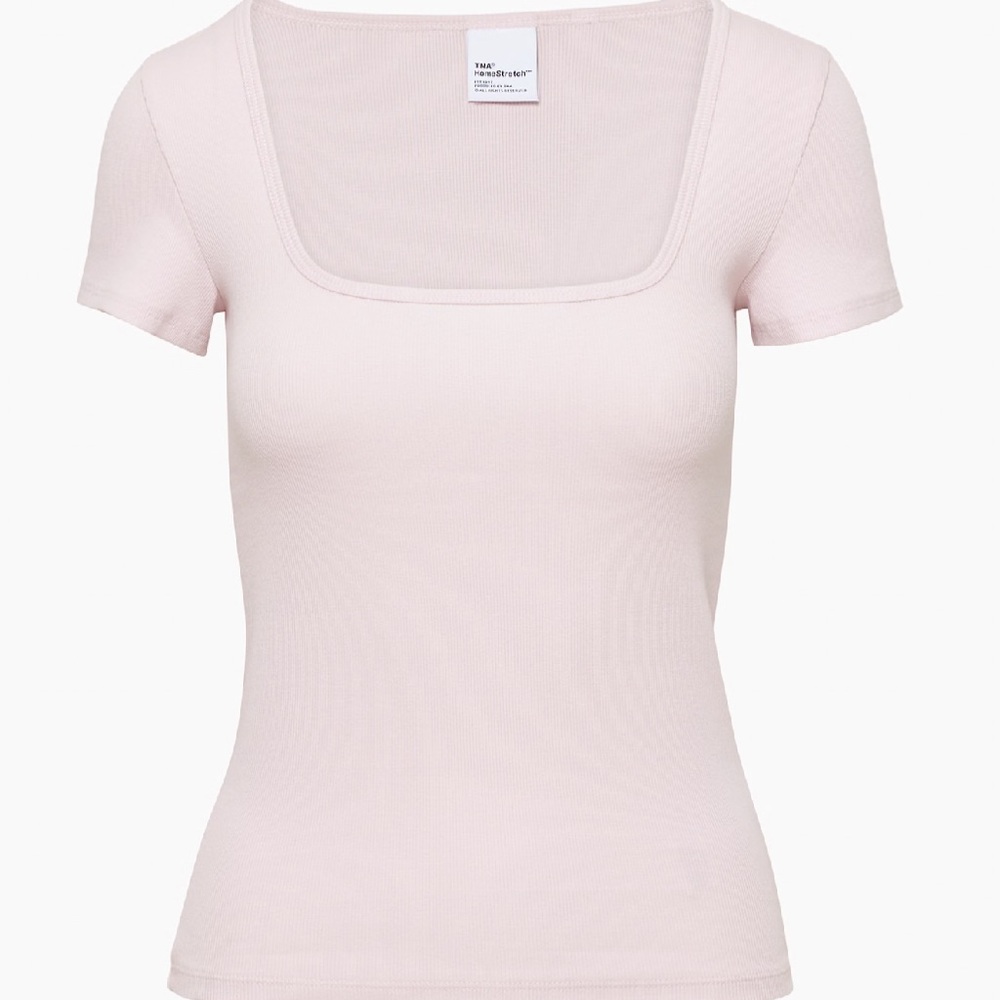 Aritzia square neck short sleeve top.